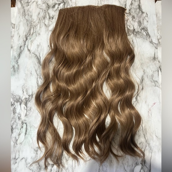 Human hair blend 20 In Full Set Thick Clip In Hair Extensions 20Curly Wavy hair - Picture 6 of 10